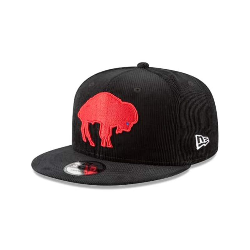 NFL Buffalo Bills Corduroy 9Fifty Snapback (JEM5924) - Black New Era Caps